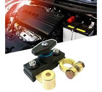 Battery Disconnect Switch 12V 24V Automatic Circuit Breaker for Car Truck RV Boat Trailer, Plastic Copper Construction 7.1x6.2x4.5cm Black