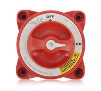 Battery Disconnect Switch,350A Battery Isolator Switch Waterproof 4 Studs Rotary Knob On Off Switch for Marine Boat RV Battery Power Cut Master Switch Disconnect Isolator