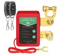 Battery Disconnect Switch for Cars 12V with Remote Control and Power Saving Features to Prevent Battery Discharge During Parking and Prolong Battery Life (Non-digital display)