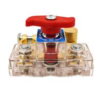 Battery Disconnect Swittch - Leakage Prevention, 250 Current System Isolator, Automotive Negative Pole Cutoff, Brass Terminal Circuit Protector | Energy Shutoff For Mechanics & Drivers