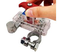Battery Disconnect Swittch - Leakage Prevention, 250 Current System Isolator, Automotive Negative Pole Cutoff, Brass Terminal Circuit Protector | Energy Shutoff For Mechanics & Drivers