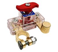 Battery Disconnect Swittch - Leakage Prevention, 250 Current System Isolator, Automotive Negative Pole Cutoff, Brass Terminal Circuit Protector | Energy Shutoff For Mechanics & Drivers