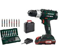 Cordless Drill PABS 20-Li D4 Parkside X20V (with Battery and Charger, in Case)