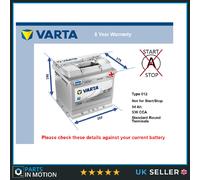 Battery fits ALFA ROMEO 147 156 4C BRERA 2000 ALFASUD GIULIA BERLINA Varta 012