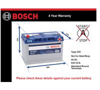 Battery fits SSANGYONG KORANDO TURISMO MUSSO ACTYON REXTON W STAVIC 250