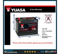 Yuasa YBX3069 SMF Battery JP/KR/KP JIS