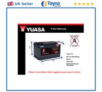 Battery fits AUDI A3 A2 S3 TT A4 S4 RS6 A6 Q5 A4 Allroad S6 Yuasa 110