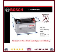 Battery fits AUDI A3 TT Q3 CABRIOLET S4 COUPE S2 80 RS2 90 A6 Bosch 100