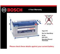 Bosch S4 vehicle battery 95 Ah 12 V 800 A Car
