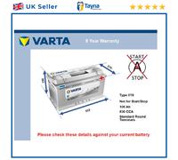 Battery fits AUDI A5 S3 S5 A4 Allroad A8 S4 RS6 S8 A6 A4 RS4 Varta 019