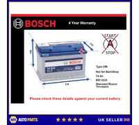 Battery fits AUDI Q2 Q3 A2 A1 A4 Allroad S5 TT A5 Q5 S1 RS3 Bosch 096