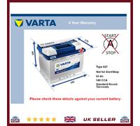 Battery fits AUDI Q3 A5 Q5 TT S3 A3 A4 Allroad A4 A6 S4 A1 Varta 027 New