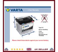 Battery fits AUDI Q3 Q4 A3 A4 80 F103 75 60 A6 50 Varta 012 400A 45Ah
