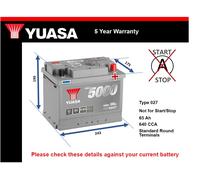 Battery fits AUSTIN MAESTRO APACHE 1.3 1.6 2.0 2.0D 71 to 92 Yuasa 027 640A New