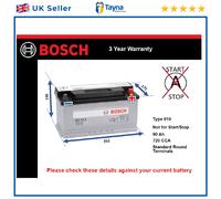 Genuine Bosch Car Battery 0092S30130 S3013 Type 019 017 90Ah 720CCA Quality New