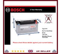 Battery fits BMW ALPINA D3 D10 B5 ROADSTER B12 B11 B10 B8 B6 Bosch 019