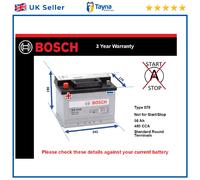 Battery fits LANCIA BETA FLAVIA GAMMA DELTA Bosch 078 480A 56Ah Quality