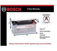 Battery fits ASTON MARTIN VANTAGE DB9 VANQUISH DBS RAPIDE ZAGATO 2001 on 017 New