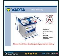 Battery fits FIAT 500X 500C CINQUECENTO 500L SEICENTO FIORINO Varta 002L