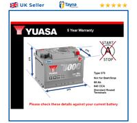Battery fits CITROEN C3 PICASSO C15 XSARA VISA CX XM ZX C4 Yuasa 075