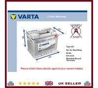 Battery fits FIAT DOBLO CINQUECENTO BARCHETTA QUBO STILO PANDA Varta 027