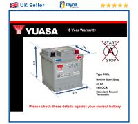 Battery fits DACIA LOGAN 1.0 2016 on Yuasa 002L 440A 45Ah 5Yr Warranty Quality