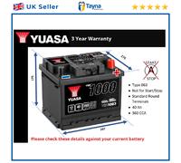 Battery fits DACIA LOGAN EXPRESS LOGAN LOGAN PICKUP 1.4 2004 on Yuasa 063 360A