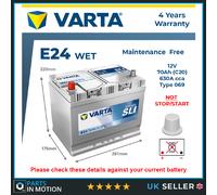 Battery fits TALBOT EXPRESS 1.9D 2.5D 82 to 94 Varta 069 630A 70Ah 4Yr Warranty