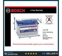 Bosch S4 vehicle battery 74 Ah 12 V 680 A Car