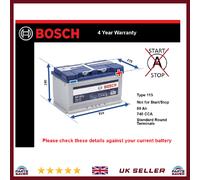 Battery fits DODGE RAM CHALLENGER CHARGER 2007 on Bosch 115 740A 80Ah Quality