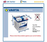 Battery fits FIAT 500X 500C CINQUECENTO 500L SEICENTO FIORINO Varta 002L