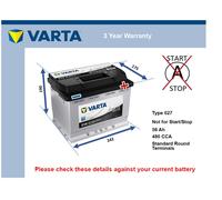 Battery fits ROVER 25 75 45 CITYROVER 618 220 218 COUPE 218 420 86 to 05 027 New