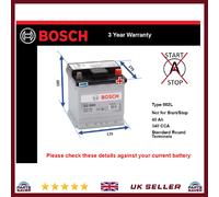Battery fits FIAT GRANDE PUNTO 199 1.2 1.4 1.3D 2005 on Bosch 002L 340A 40Ah New