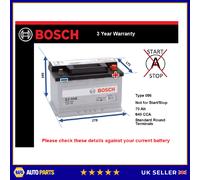 Battery fits FORD FIESTA FUSION KUGA C-MAX TRANSIT GRAND C-MAX Bosch 096
