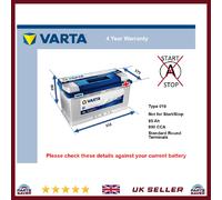Battery fits VOLVO XC90 XC60 XC70 S60 V70 S80 760 740 Varta 019 800A