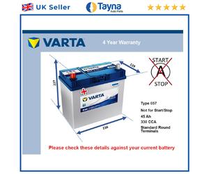 Battery fits FORD ZEPHYR ZODIAC ZODIAK 1.7 2.0 2.5 3.0 62 to 72 Varta 049 330A