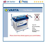 Battery fits GEO STORM 1.6 1.8 89 to 93 Varta 048 330A 45Ah 4Yr Warranty Quality