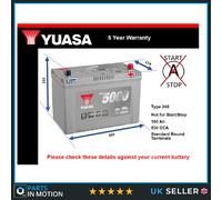 Battery fits GREAT WALL STEED STEED 5 2.2 2.0D 2012 on Yuasa 249 830A 100Ah New