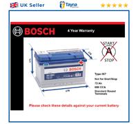 Bosch S4 vehicle battery 72 Ah 12 V 680 A Car