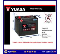 Battery fits HONDA PRELUDE AVANCIER INSIGHT CAPA CIVIC 87 to 06 Yuasa 005R 500A