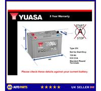 Battery fits HYUNDAI i10 PA 1.0 1.1 1.2 08 to 19 Yuasa 250 830A 100Ah Quality