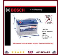 Genuine Bosch Car Battery 0092S40090 S4009 Type 086 74Ah 680CCA Top Quality New