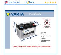 Battery fits ASTON MARTIN DB7 VIRAGE V8 VANQUISH ZAGATO ONE 77 Varta 096