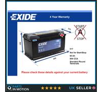 Battery fits MG MAESTRO 2.0 84 to 90 Exide 017 800A 95Ah 4Yr Warranty Quality