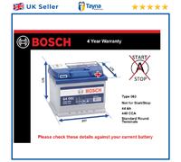 Battery fits JAGUAR I-PACE F-PACE 2.0 3.0 2.0D 3.0D 2018 on Bosch 063 440A 44Ah