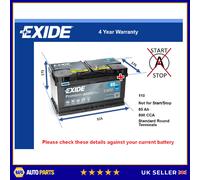 Battery fits JAGUAR XF X TYPE XKR XJ 98 to 15 Exide 110 800A 85Ah 4Yr Warranty