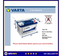 Battery fits JAGUAR XJ XJSC XJS 3.2 3.6 4.0 5.3 6.0 73 to 97 Varta 100 680A New