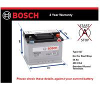 Battery fits JAGUAR XJ12 XJ6 XJ SOVEREIGN Bosch 027 480A 56Ah Quality