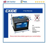 Battery fits JAGUAR XJ12 XJ6 XJ SOVEREIGN Exide 027 540A 62Ah Quality