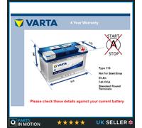 Battery fits JEEP COMMANDER CHEROKEE LIBERTY WRANGLER GRAND CHEROKEE 115